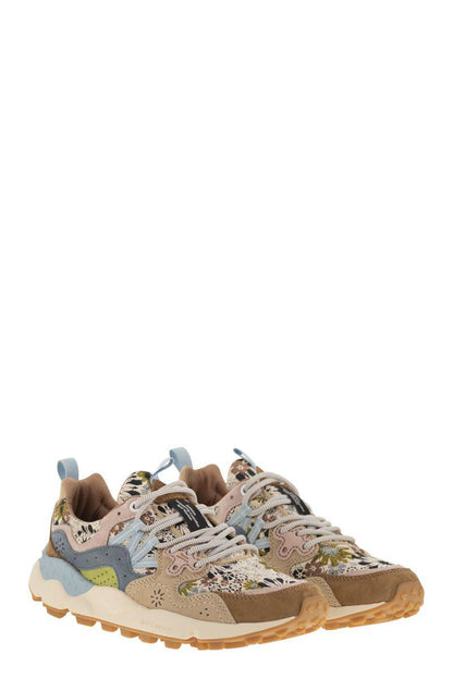 Flower Mountain Yamano 3 - Sneakers i mocka och tekniskt tyg