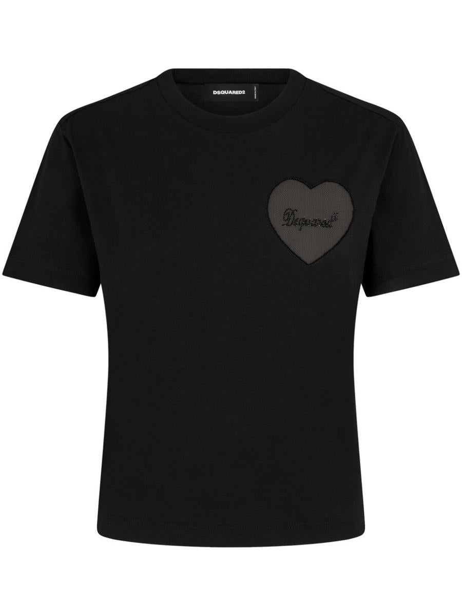DSQUARED2 T-shirt i bomull med logotyp