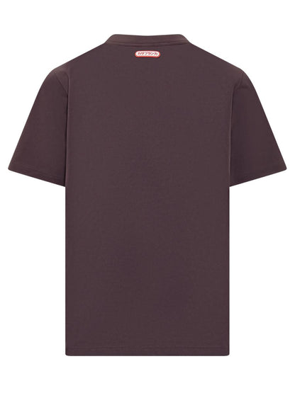 Casablanca Brun Casablanca T-shirt Med Broderad Logotyp