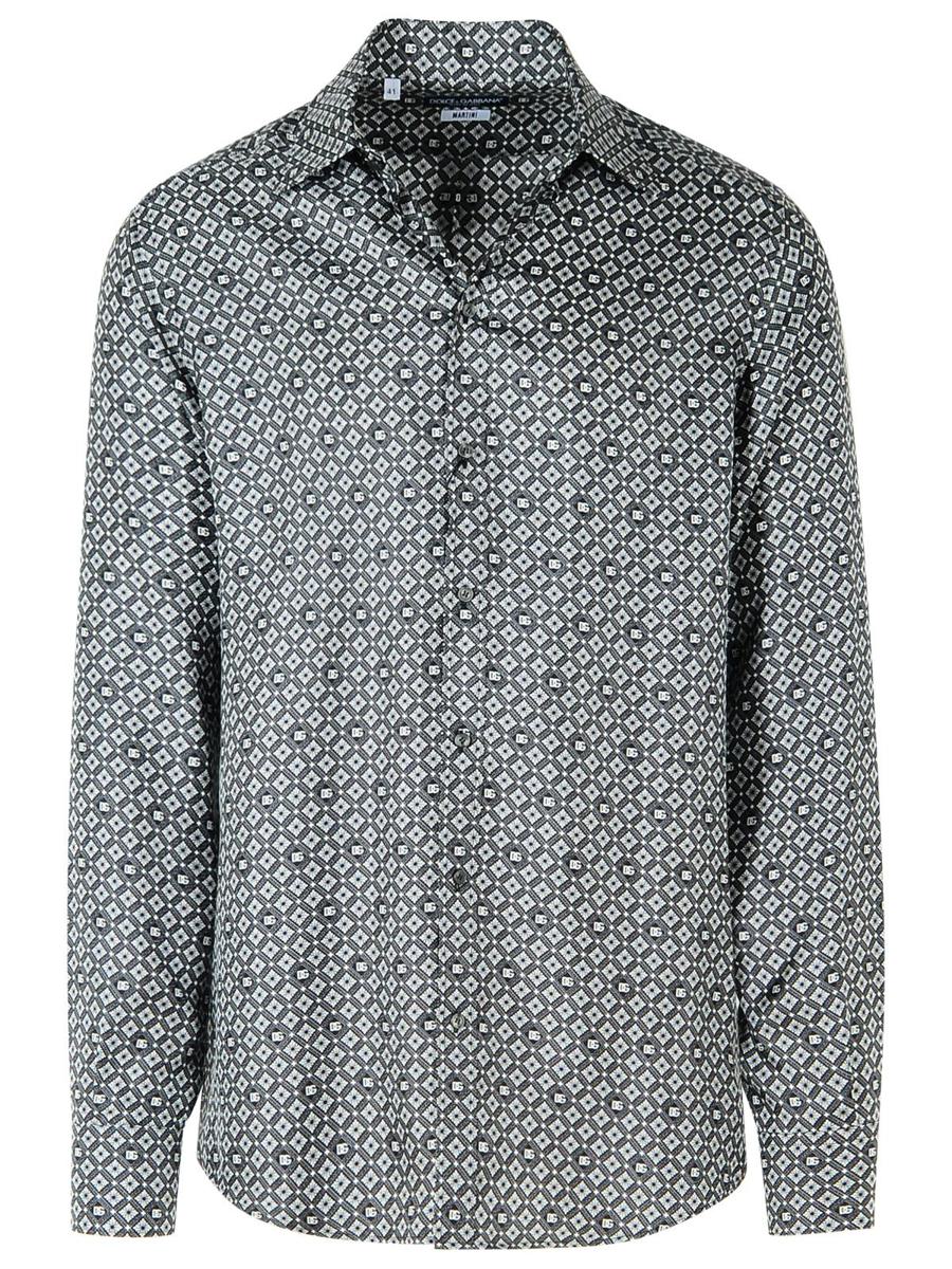 Dolce &amp; Gabbana svart sidenskjorta