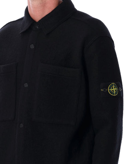 Stone Island Tovad Ull Överskjorta
