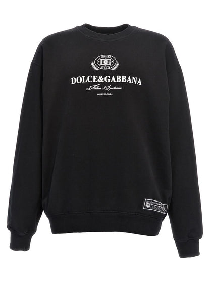 Dolce &amp; Gabbana Flockad Logotyptröja