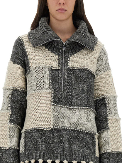 Ganni Patchwork Jersey Med Lugg