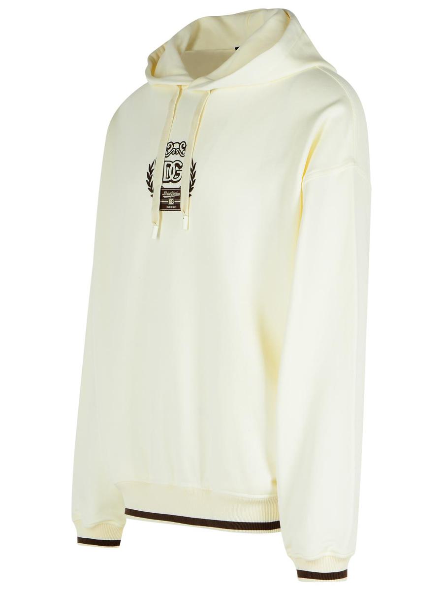 Dolce &amp; Gabbana Elfenbensvit Bomullströja
