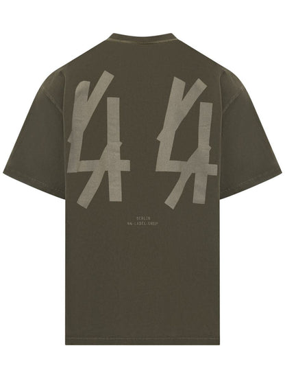 M44 Label Group 44 Label Group Herr Grön Logotyp T-shirt