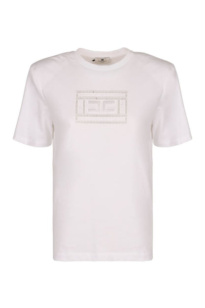 Elisabetta Franchi T-shirt med logotyptryck