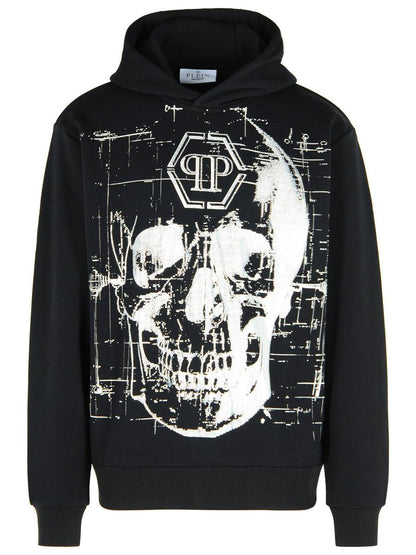 Philipp Plein svart tröja i bomullsblandning
