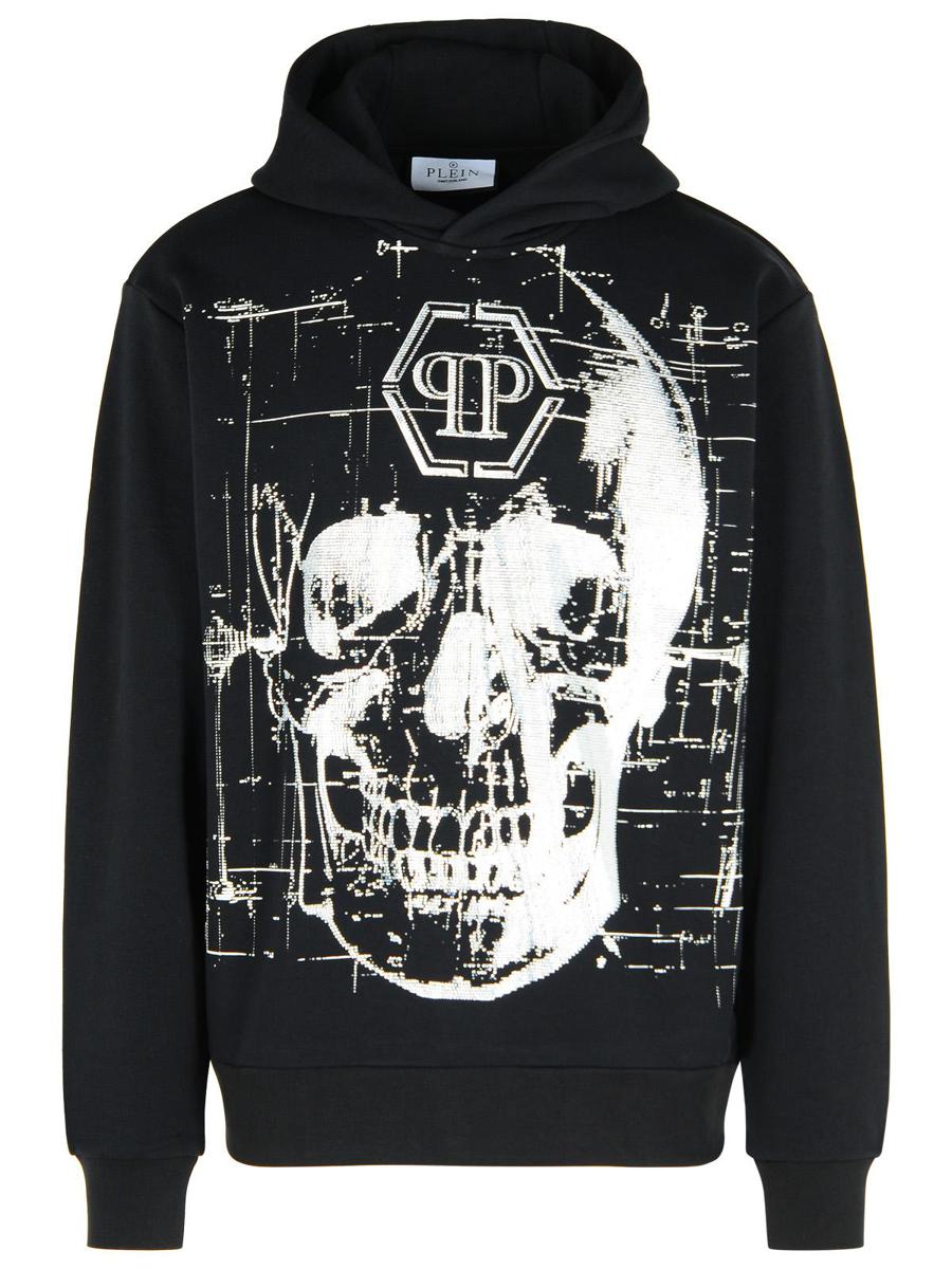 Philipp Plein svart tröja i bomullsblandning