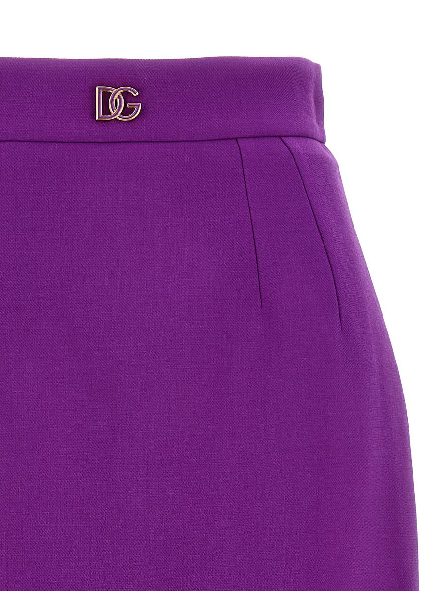 Dolce &amp; Gabbana kjol med metallisk logotyp