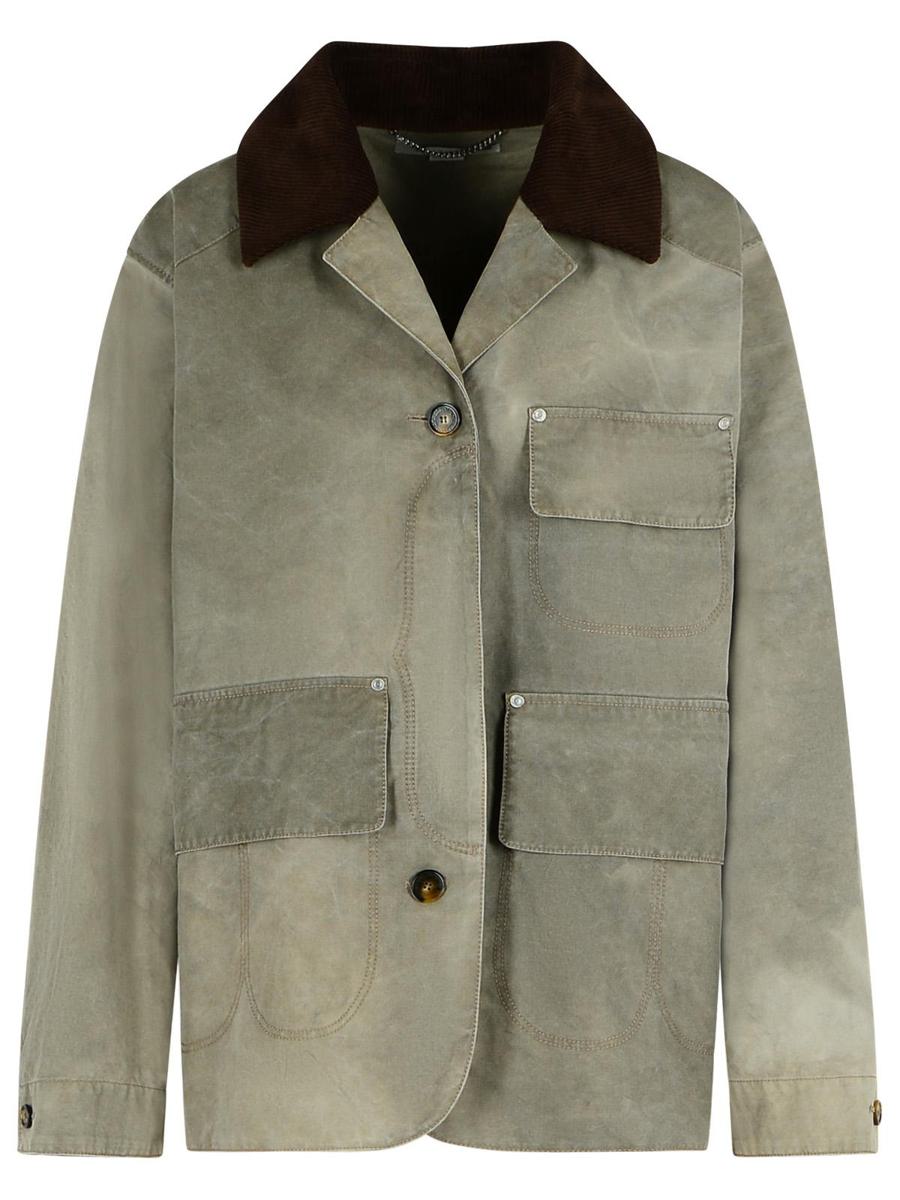 Stella McCartney 'Harrington' Grön bomullsjacka