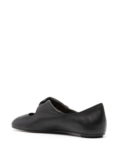 Alexander McQueen Ballerinaskor med vriden detalj