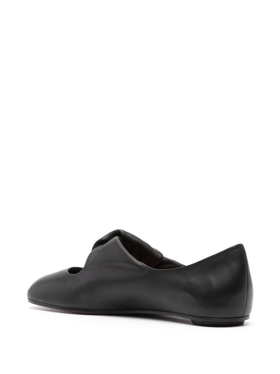 Alexander McQueen Ballerinaskor med vriden detalj