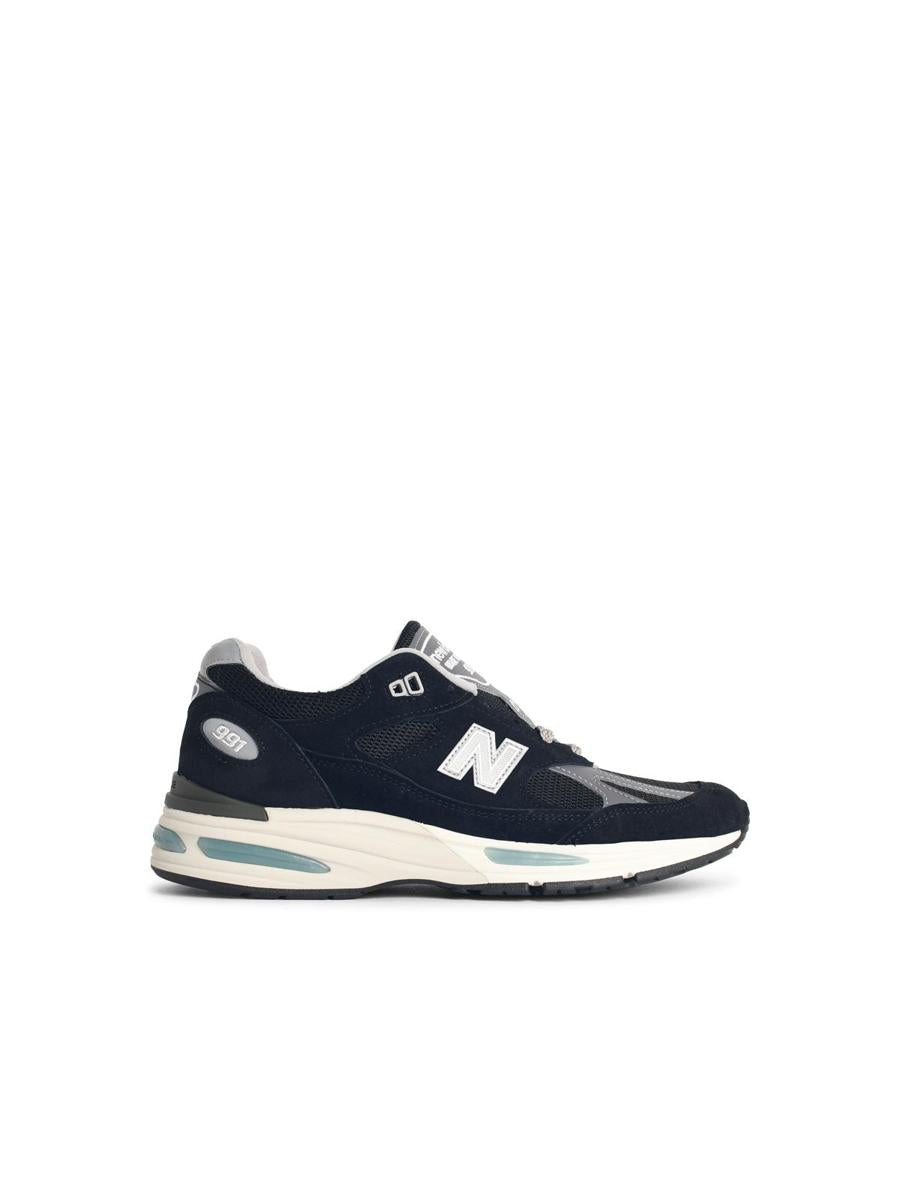 New Balance '991V2' Svarta Sneakers i Tygblandning