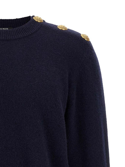 Balmain 'Leone Catena' Knapptröja