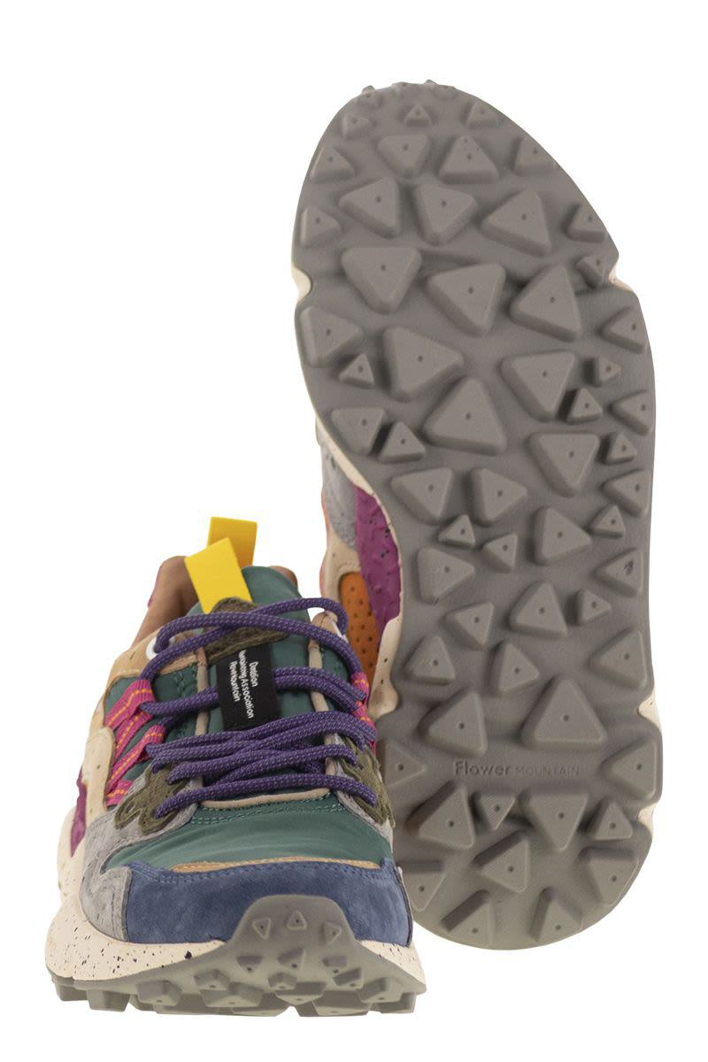 Flower Mountain Yamano 3 - Sneakers i mocka och tekniskt tyg