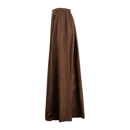 Max Mara Lång Kjol i Sidentaft