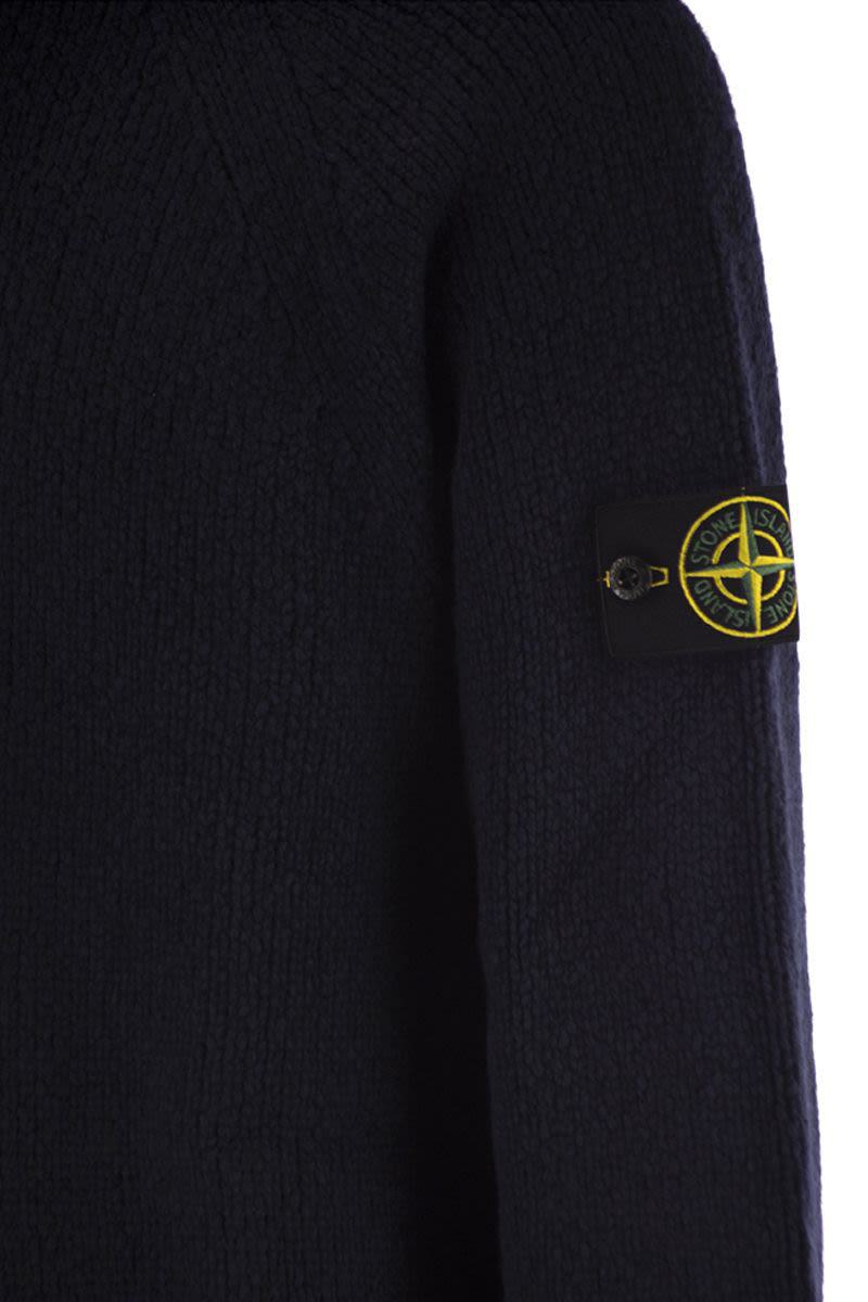 Stone Island rundhalsad tröja med raglanärmar