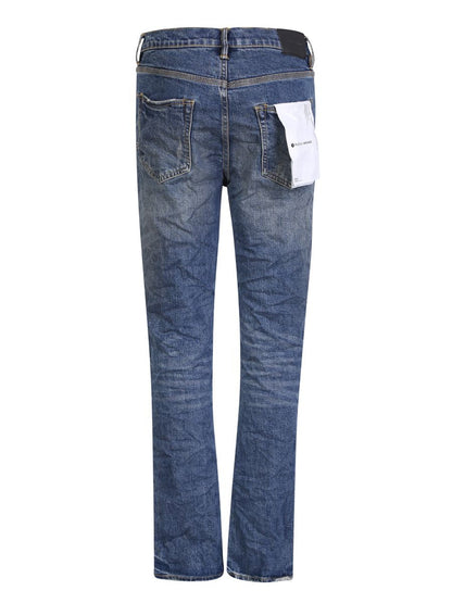 Lila märkesjeans