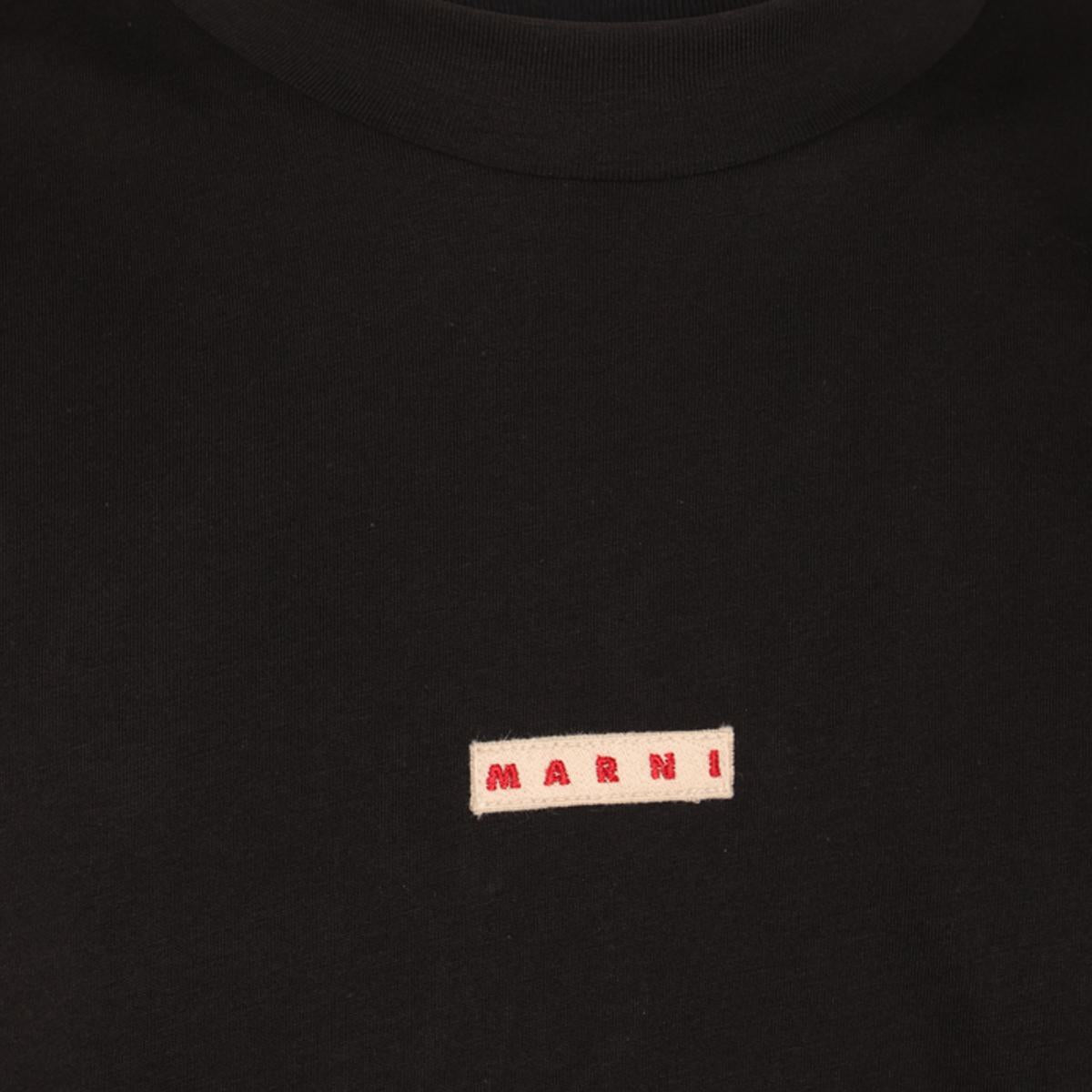 Marni svart bomulls-T-shirt