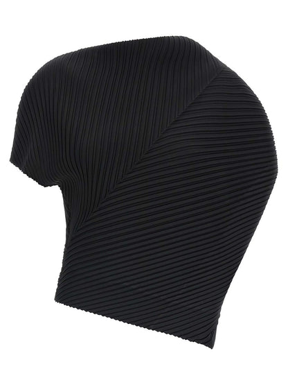 Issey Miyake topp med mjuka veck