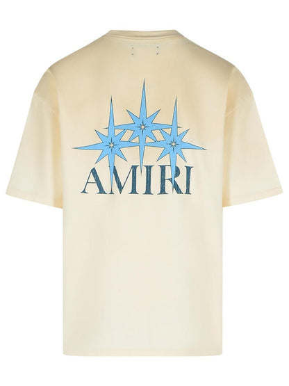 Amiri 'Starbust' Elfenbensvit Bomulls-T-shirt
