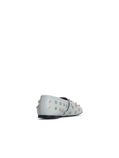 Stella McCartney Ballerina 'Ryder' i Eco Alter Mat Azzurra