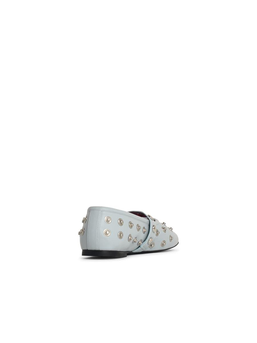 Stella McCartney Ballerina 'Ryder' i Eco Alter Mat Azzurra