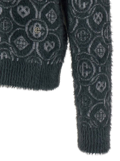 Casablanca 'Fluffy Monogram' Tröja