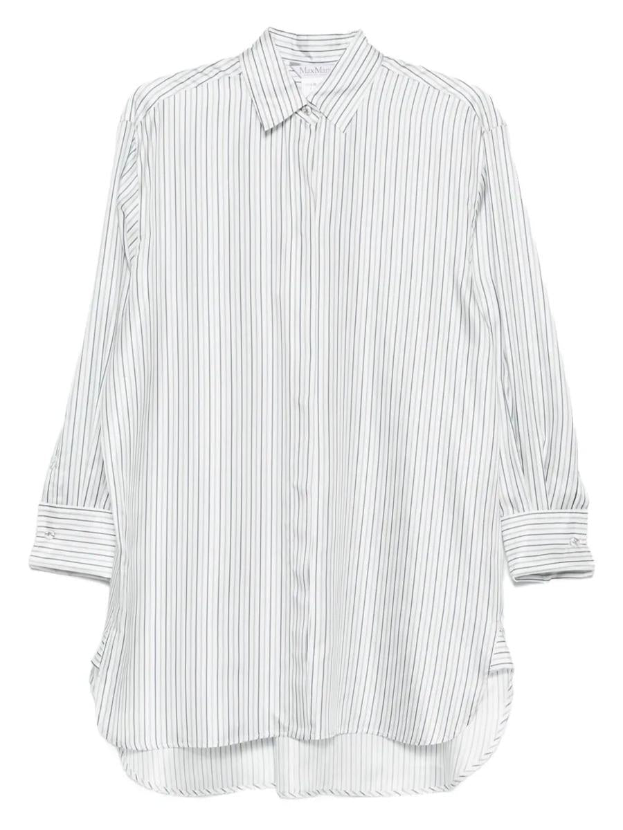 Max Mara "Monviso" Silkesrandig Skjorta Kläder
