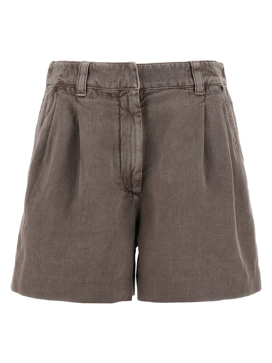 Brunello Cucinelli Linne Bomullsshorts