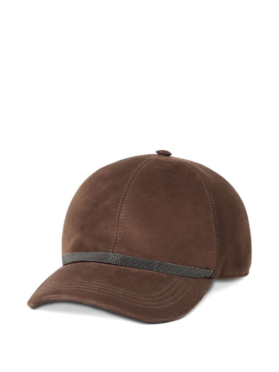 Brunello Cucinelli Baseballkeps i mockaläder
