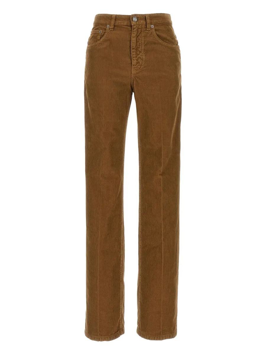Saint Laurent Clyde högmidjade manchesterbyxor Kläder