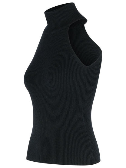 Lisa Yang 'Freya' Black Cashmere Top