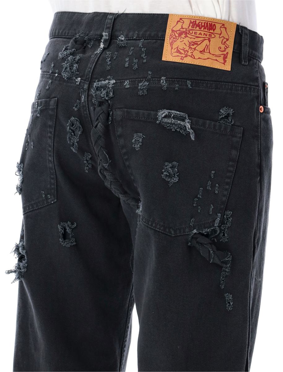 Magliano flätade jeans med rygg