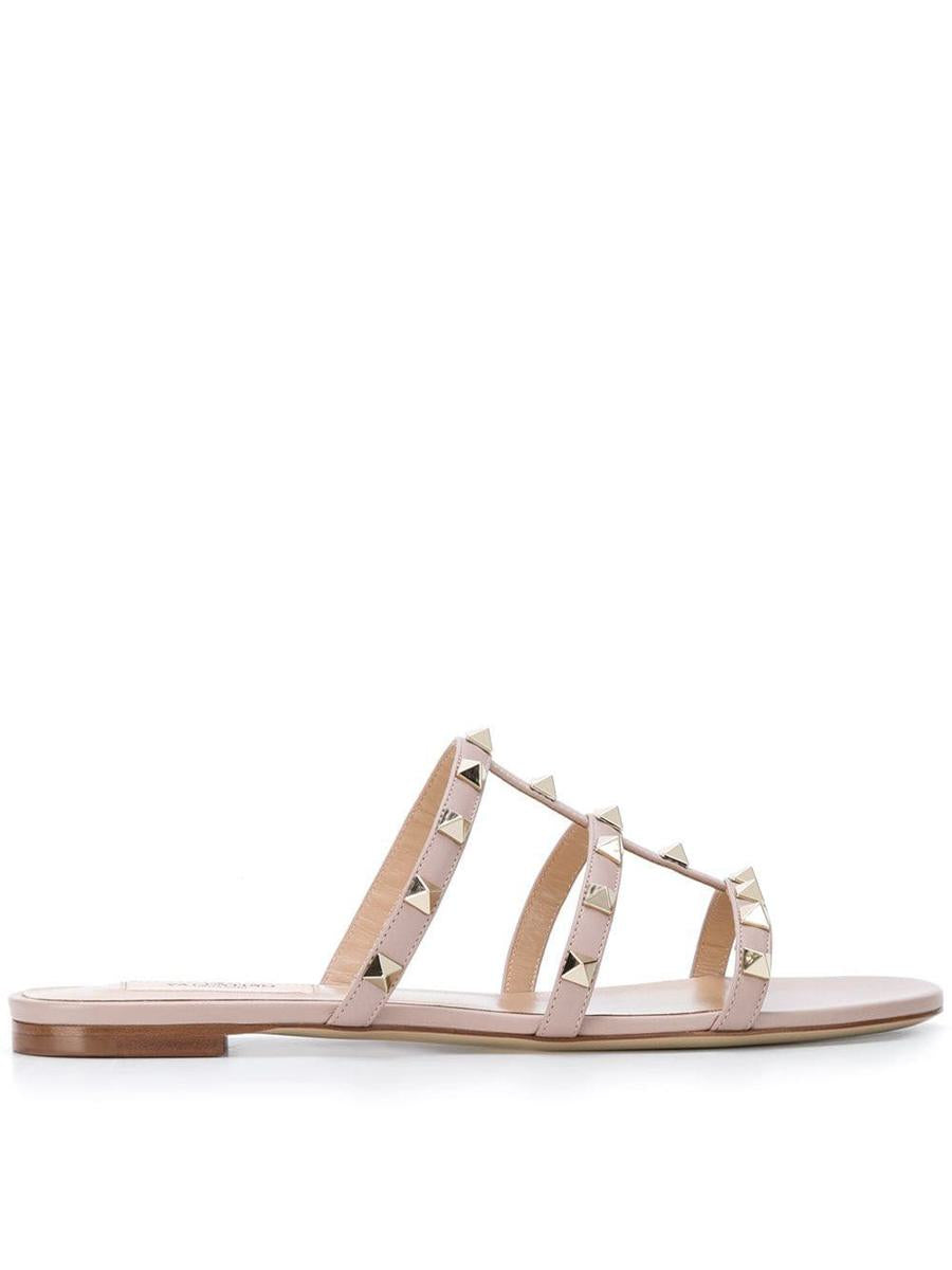 Valentino Garavani Rockstud platta sandaler i läder