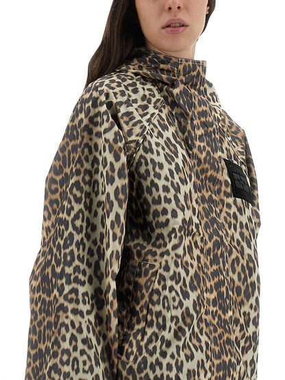 Ganni Leopardmönstrad Jacka