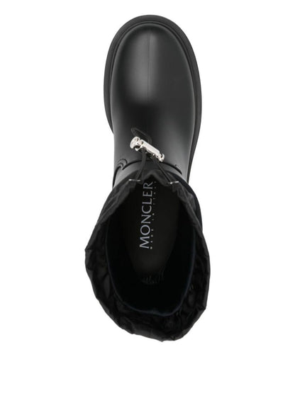 Moncler Svarta 'Kickstream' Gummistövlar