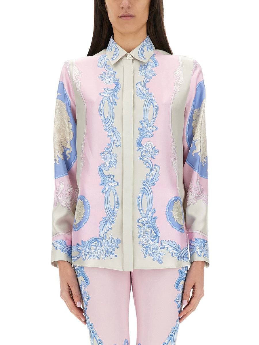 Versace sidenskjorta "Cameo"