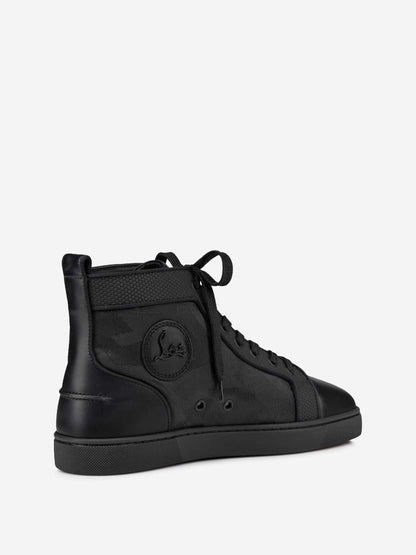 Christian Louboutin Louis Jacquard Lädersneakers