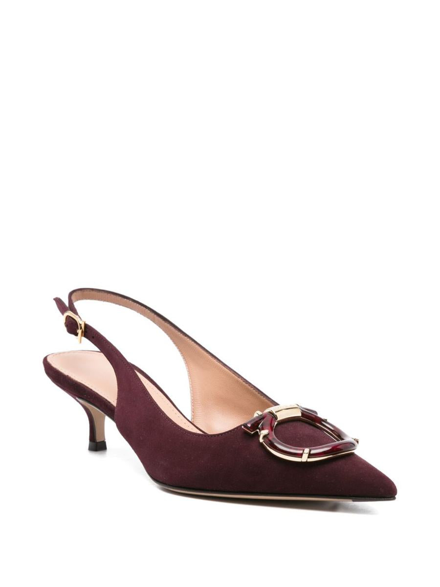 Salvatore Ferragamo slingback-pumps i läder