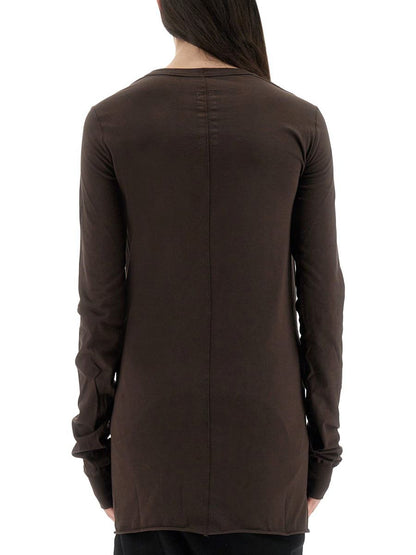 Rick Owens-tröja "Concordians Slashed Level Längd T-shirt"