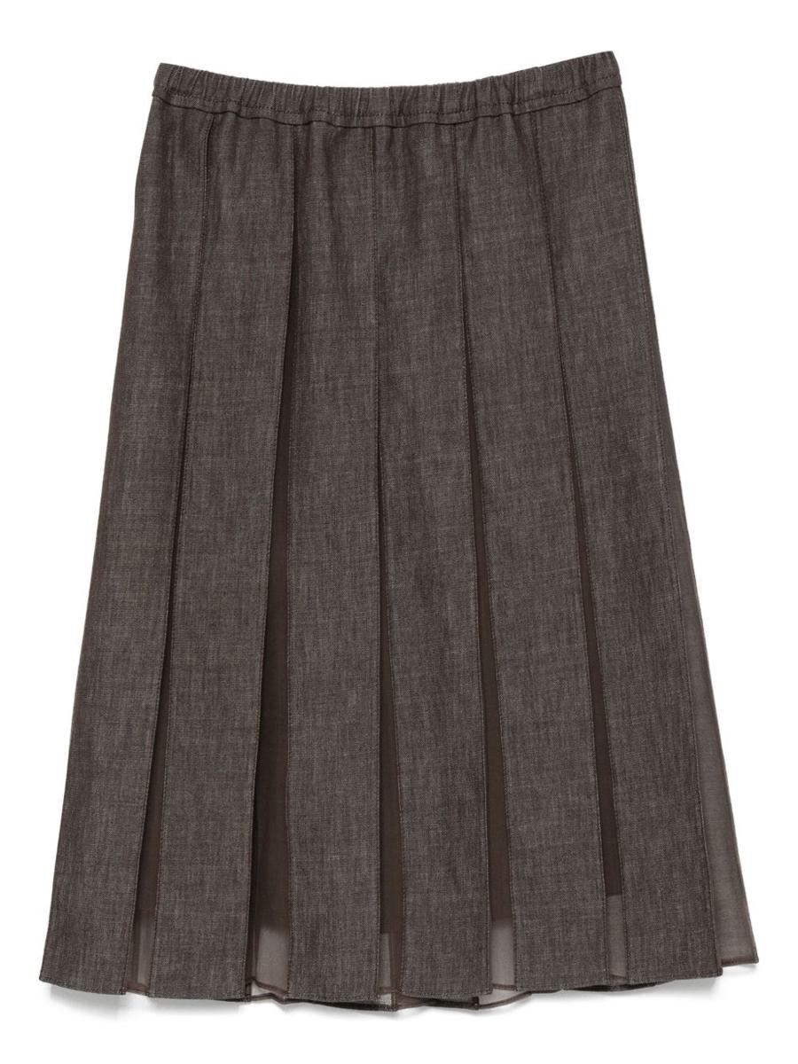 Brunello Cucinelli Midikjol i jeans
