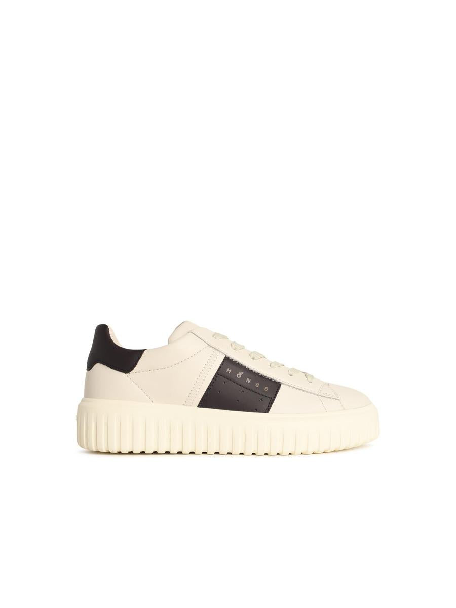 Hogan 'H-Stripes' Vita Lädersneakers