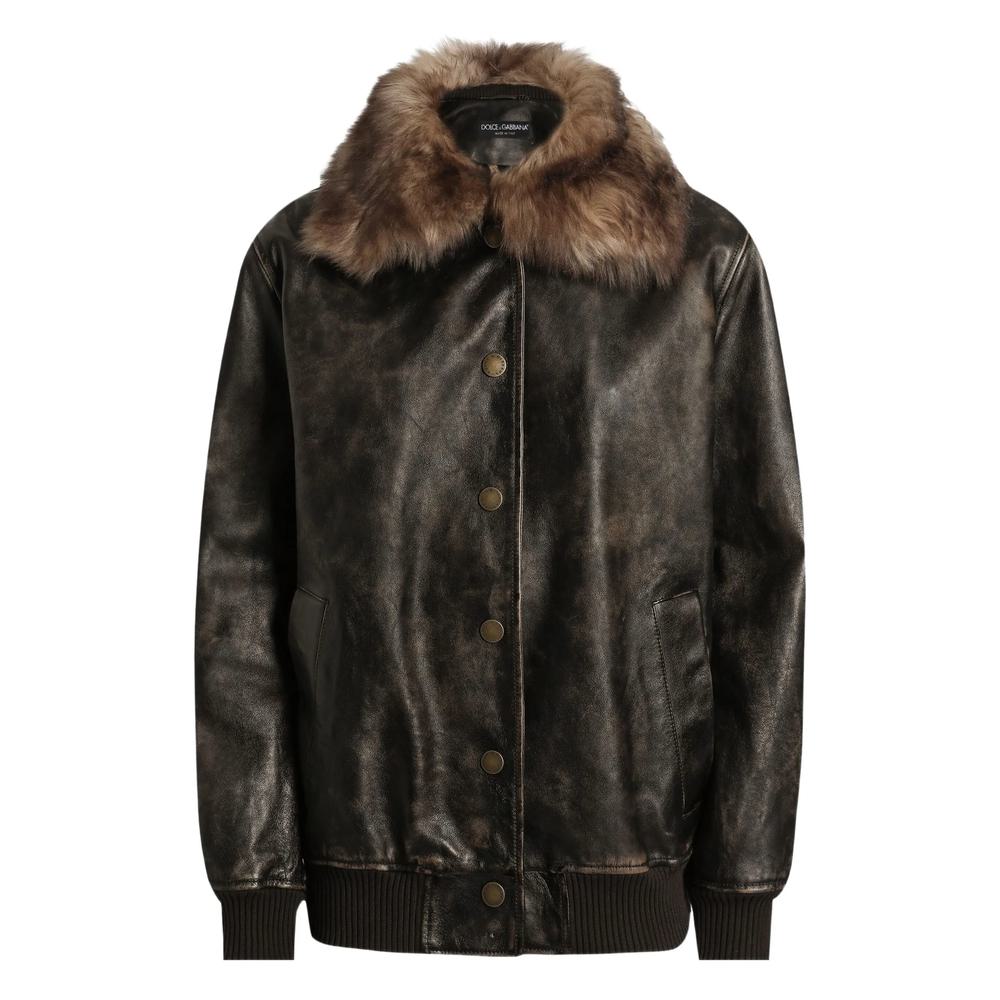 Dolce &amp; Gabbana Läder Ytterkläder