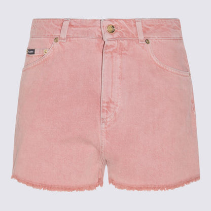 Dolce &amp; Gabbana Rosa Bomullsshorts