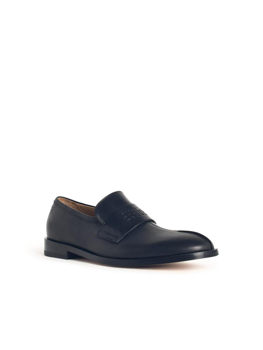 MM6 Maison Margiela svarta läderloafers