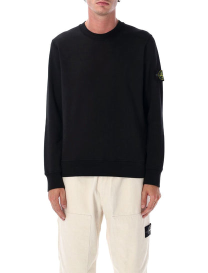 Stone Island tröja i ekologisk bomull med rund hals