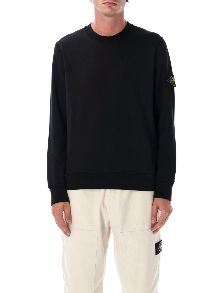 Stone Island tröja i ekologisk bomull med rund hals