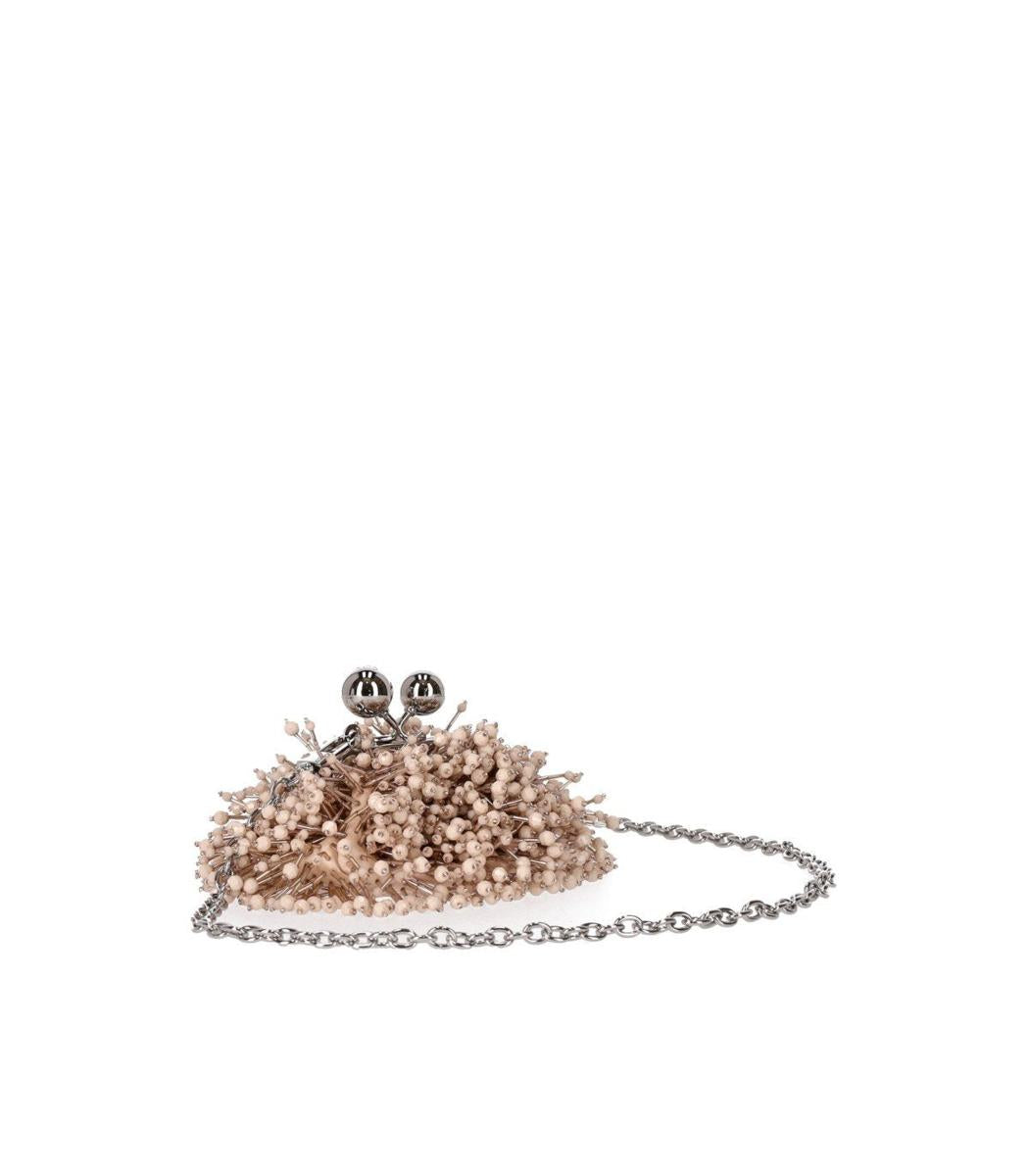 Weekend Max Mara Pasticcino Dotto Nano Rosa Clutch