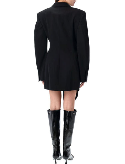 Alexander Wang asymmetrisk kavajklänning i miniformat